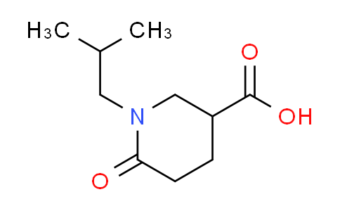 CAS No. 915924-95-7, 1-isobutyl-6-oxopiperidine-3-carboxylic acid