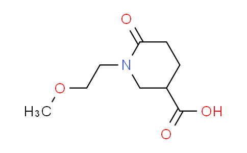 CAS No. 915920-08-0, 1-(2-methoxyethyl)-6-oxopiperidine-3-carboxylic acid