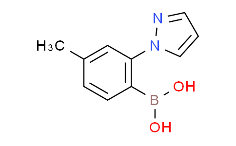 CAS No. 1287753-43-8, [4-methyl-2-(1H-pyrazol-1-yl)phenyl]boronic acid