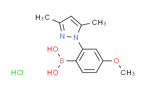 CAS No. 1287753-37-0, [2-(3,5-dimethyl-1H-pyrazol-1-yl)-4-methoxyphenyl]boronic acid hydrochloride