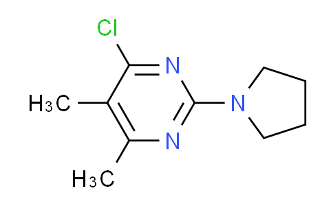 CAS No. 915922-96-2, 4-chloro-5,6-dimethyl-2-pyrrolidin-1-ylpyrimidine