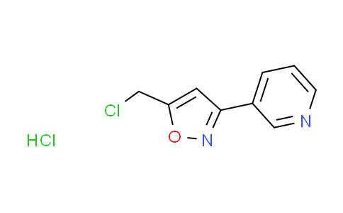CAS No. 1255718-07-0, 3-[5-(chloromethyl)-3-isoxazolyl]pyridine hydrochloride