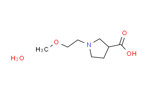 CAS No. 1609400-89-6, 1-(2-methoxyethyl)-3-pyrrolidinecarboxylic acid hydrate