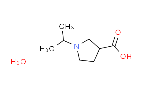 CAS No. 1185443-24-6, 1-isopropyl-3-pyrrolidinecarboxylic acid hydrate