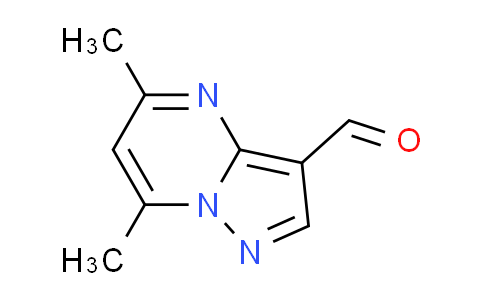 CAS No. 878414-63-2, 5,7-dimethylpyrazolo[1,5-a]pyrimidine-3-carbaldehyde