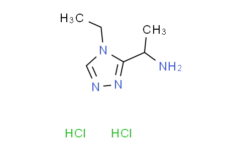 CAS No. 1301739-71-8, [1-(4-ethyl-4H-1,2,4-triazol-3-yl)ethyl]amine dihydrochloride