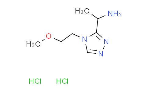 CAS No. 1255717-33-9, {1-[4-(2-methoxyethyl)-4H-1,2,4-triazol-3-yl]ethyl}amine dihydrochloride