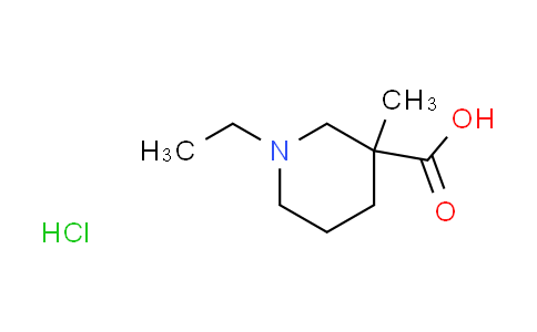 CAS No. 1185470-29-4, 1-ethyl-3-methyl-3-piperidinecarboxylic acid hydrochloride