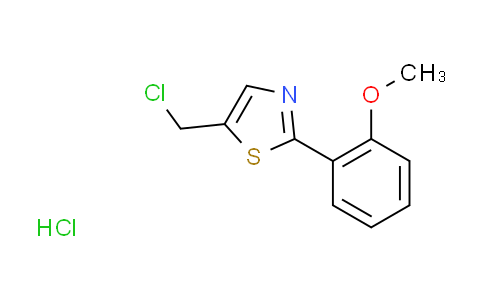 CAS No. 1185121-67-8, 5-(chloromethyl)-2-(2-methoxyphenyl)-1,3-thiazole hydrochloride