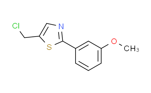 CAS No. 915920-12-6, 5-(chloromethyl)-2-(3-methoxyphenyl)-1,3-thiazole