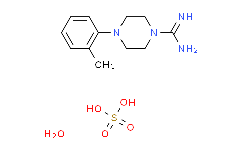 4-(2-methylphenyl)-1-piperazinecarboximidamide sulfate hydrate