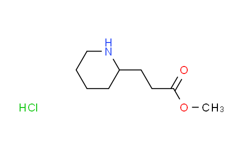 CAS No. 1021204-94-3, methyl 3-(2-piperidinyl)propanoate hydrochloride