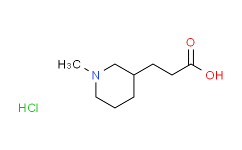 CAS No. 1301739-53-6, 3-(1-methyl-3-piperidinyl)propanoic acid hydrochloride