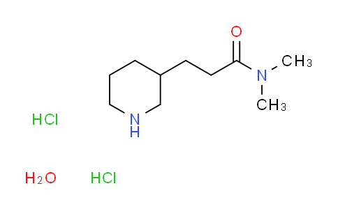 CAS No. 138304-80-0, N,N-dimethyl-3-(3-piperidinyl)propanamide dihydrochloride hydrate