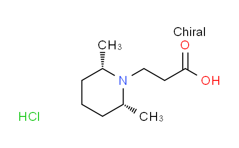 CAS No. 1820571-76-3, 3-[cis-2,6-dimethyl-1-piperidinyl]propanoic acid hydrochloride