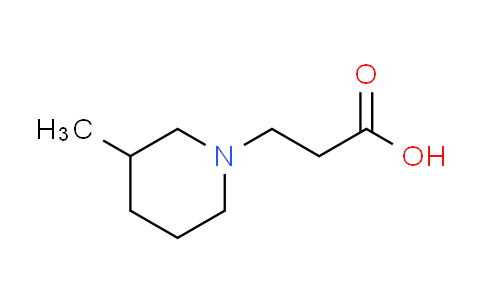 CAS No. 858444-38-9, 3-(3-methylpiperidin-1-yl)propanoic acid