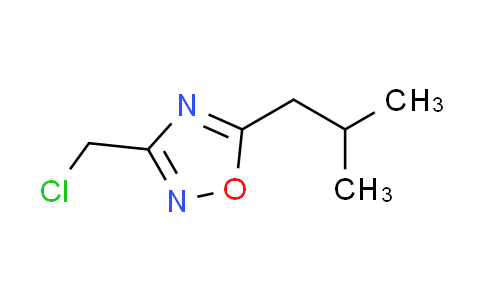 CAS No. 189130-85-6, 3-(chloromethyl)-5-isobutyl-1,2,4-oxadiazole