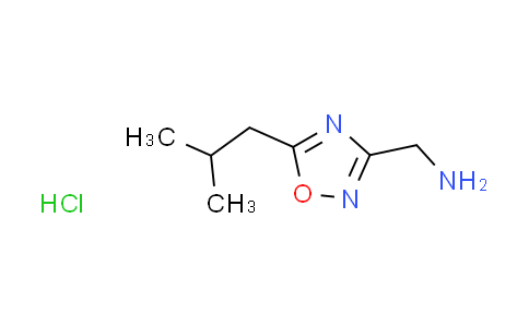 CAS No. 1609395-28-9, [(5-isobutyl-1,2,4-oxadiazol-3-yl)methyl]amine hydrochloride