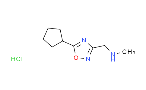 CAS No. 1185299-06-2, [(5-cyclopentyl-1,2,4-oxadiazol-3-yl)methyl]methylamine hydrochloride