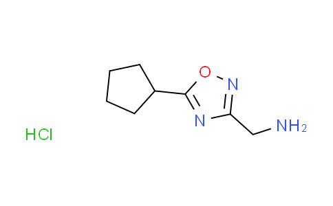 CAS No. 1269225-18-4, [(5-cyclopentyl-1,2,4-oxadiazol-3-yl)methyl]amine hydrochloride