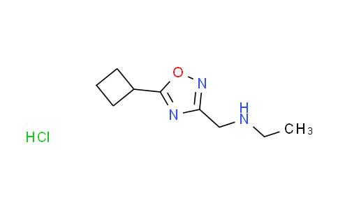 CAS No. 1609395-47-2, N-[(5-cyclobutyl-1,2,4-oxadiazol-3-yl)methyl]ethanamine hydrochloride