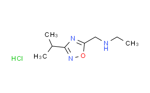 CAS No. 1609395-60-9, N-[(3-isopropyl-1,2,4-oxadiazol-5-yl)methyl]ethanamine hydrochloride