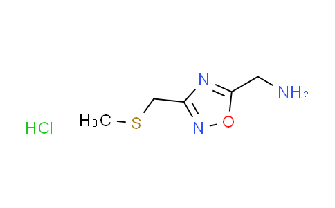 CAS No. 1185294-03-4, ({3-[(methylthio)methyl]-1,2,4-oxadiazol-5-yl}methyl)amine hydrochloride