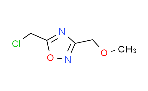 CAS No. 120003-15-8, 5-(chloromethyl)-3-(methoxymethyl)-1,2,4-oxadiazole