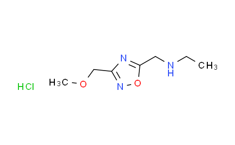 CAS No. 1185017-46-2, N-{[3-(methoxymethyl)-1,2,4-oxadiazol-5-yl]methyl}ethanamine hydrochloride