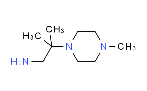 CAS No. 21404-92-2, 2-methyl-2-(4-methyl-1-piperazinyl)-1-propanamine