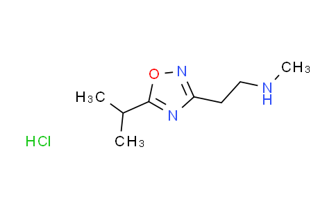 CAS No. 1255717-59-9, [2-(5-isopropyl-1,2,4-oxadiazol-3-yl)ethyl]methylamine hydrochloride