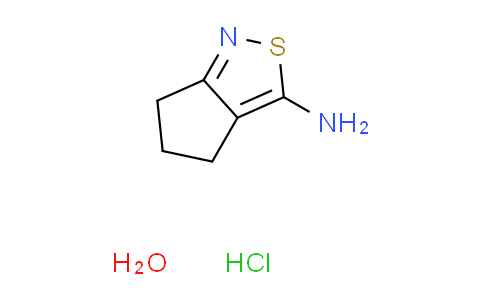 CAS No. 937667-84-0, 5,6-dihydro-4H-cyclopenta[c]isothiazol-3-amine hydrochloride hydrate