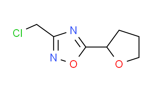 CAS No. 1039860-29-1, 3-(chloromethyl)-5-(tetrahydro-2-furanyl)-1,2,4-oxadiazole