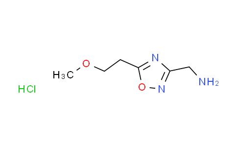 CAS No. 1609402-99-4, {[5-(2-methoxyethyl)-1,2,4-oxadiazol-3-yl]methyl}amine hydrochloride