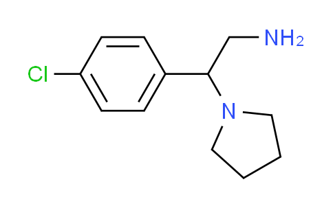 CAS No. 915923-59-0, 2-(4-chlorophenyl)-2-pyrrolidin-1-ylethanamine