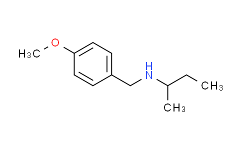 CAS No. 893577-83-8, N-(4-methoxybenzyl)butan-2-amine