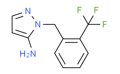 CAS No. 1015846-00-0, 1-[2-(trifluoromethyl)benzyl]-1H-pyrazol-5-amine