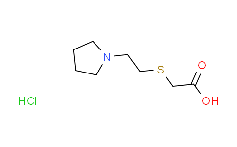 CAS No. 1185299-63-1, {[2-(1-pyrrolidinyl)ethyl]thio}acetic acid hydrochloride