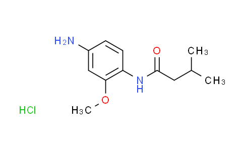 CAS No. 1269181-10-3, N-(4-amino-2-methoxyphenyl)-3-methylbutanamide hydrochloride