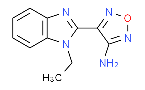 CAS No. 293760-29-9, 4-(1-ethyl-1H-benzimidazol-2-yl)-1,2,5-oxadiazol-3-amine