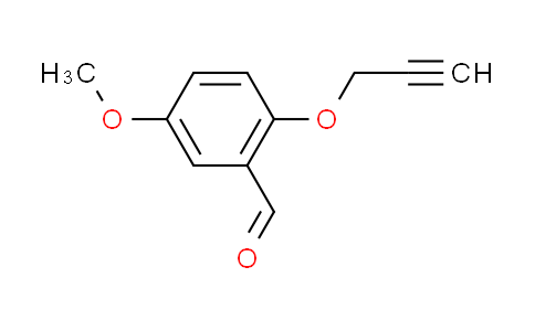 CAS No. 224317-65-1, 5-methoxy-2-(prop-2-yn-1-yloxy)benzaldehyde