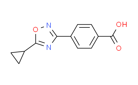 CAS No. 915920-27-3, 4-(5-cyclopropyl-1,2,4-oxadiazol-3-yl)benzoic acid
