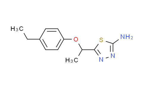 CAS No. 915920-35-3, 5-[1-(4-ethylphenoxy)ethyl]-1,3,4-thiadiazol-2-amine