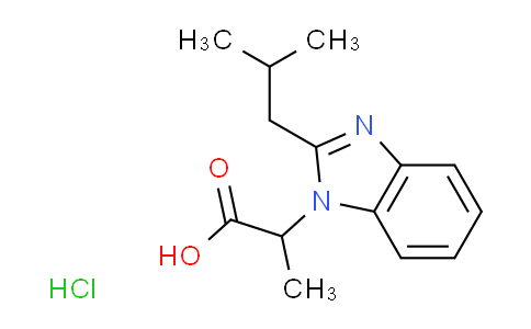 CAS No. 1609395-87-0, 2-(2-isobutyl-1H-benzimidazol-1-yl)propanoic acid hydrochloride
