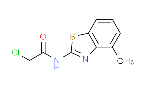 CAS No. 3323-85-1, 2-chloro-N-(4-methyl-1,3-benzothiazol-2-yl)acetamide