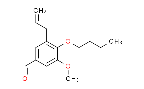 CAS No. 128139-63-9, 3-allyl-4-butoxy-5-methoxybenzaldehyde