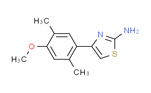CAS No. 879053-77-7, 4-(4-methoxy-2,5-dimethylphenyl)-1,3-thiazol-2-amine