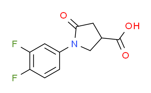 CAS No. 496941-62-9, 1-(3,4-difluorophenyl)-5-oxopyrrolidine-3-carboxylic acid
