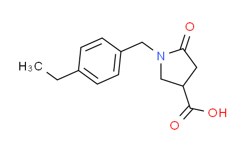 CAS No. 824981-40-0, 1-(4-ethylbenzyl)-5-oxopyrrolidine-3-carboxylic acid