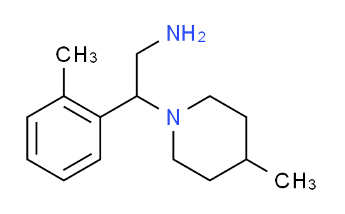 CAS No. 915922-08-6, 2-(2-methylphenyl)-2-(4-methylpiperidin-1-yl)ethanamine